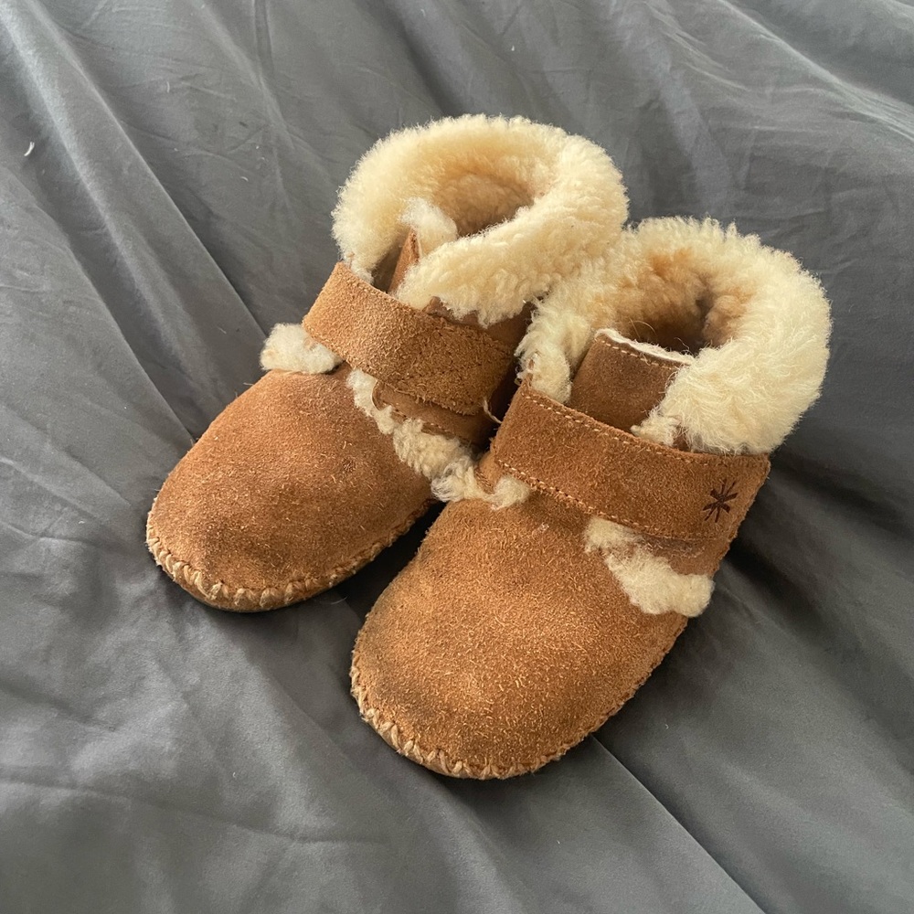 LL bean booties; Cozy-Lined Brown Booties
